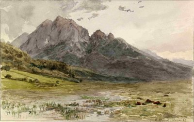 Podkorenska Valley with Mountain Massif by Ladislav Benesch